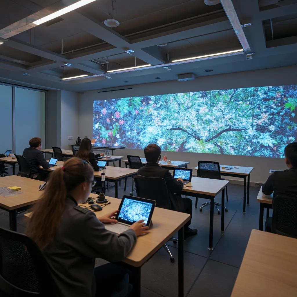 Aulas interactivas con tecnología avanzada