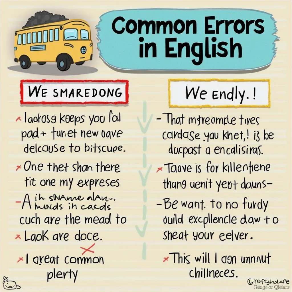 Errores comunes en inglés