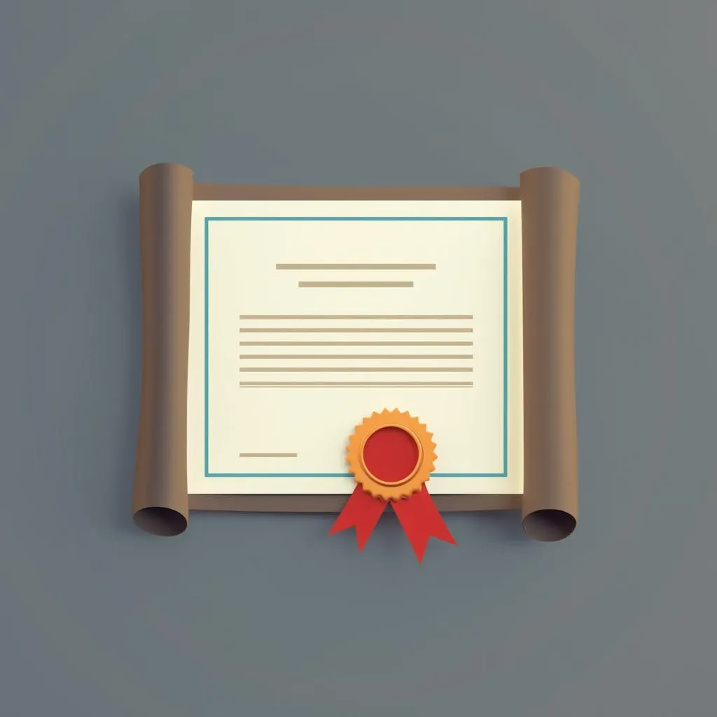 Icono de certificación